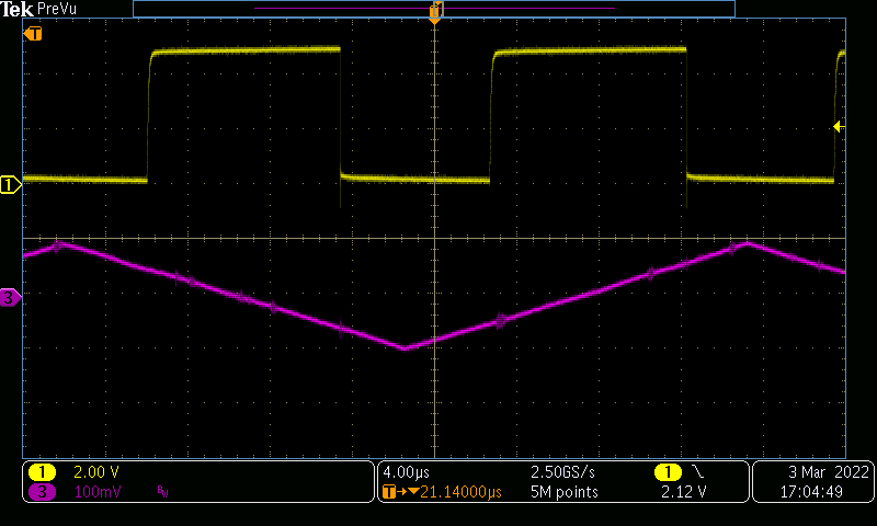 Wellenform der Überstromschutzschaltung  Wellenform der Überstromschutzschaltung