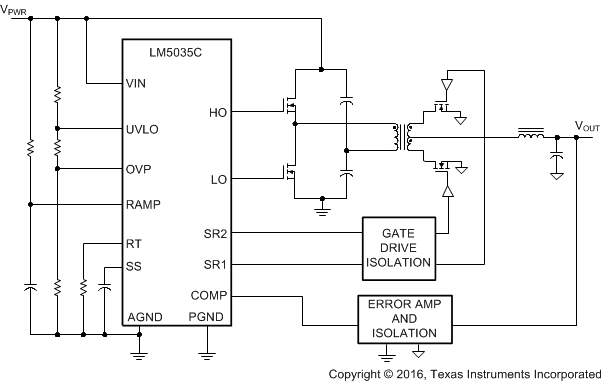 LM5035C Simplified Application Diagram LM5035C 30106801.gif