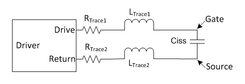 TPS7a47, TPS7A16, LMR33630 Gate-drive Equivalent
                    Circuit GUID-ECA5AF72-5C2A-4464-BF70-0AABC7819AEF-low.png